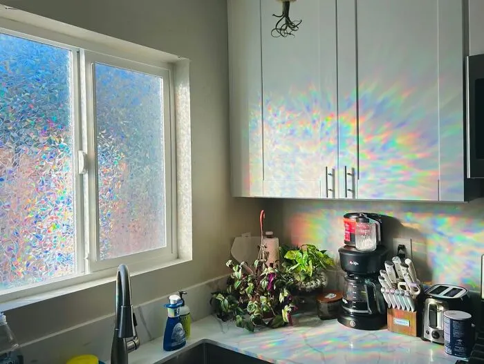 Stick On Some Sunshine With The <a Style="Display:inline;" Href="Https://Www.amazon.com/Volcanics-Privacy-Stickers-Rainbow-Control/Dp/B087cx1yrp?ie=utf8&th=1&linkcode=ll1&tag=bpboar-20&linkid=9be20705a88598f2c48a1a4137e198e2&language=en_us&ref_=as_li_ss_tl" Target="_blank"><span Style="Font: Inherit; Color: #d74b1f;"> Window Rainbow Film</Span> That Turns Any View Into A Colorful Masterpiece