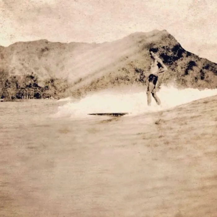 My Grandfather Surfing In Hawaii, 1923