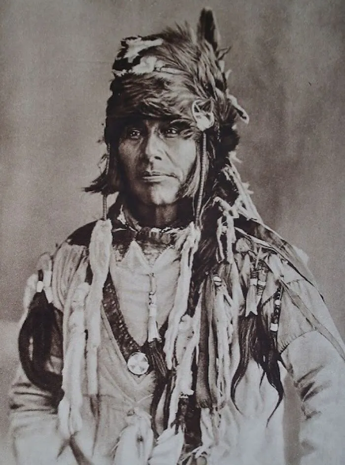 A Canadian Cree Indian In 1920s