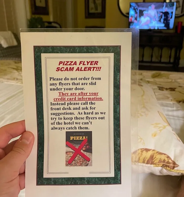 Pizza Scam At My Hotel