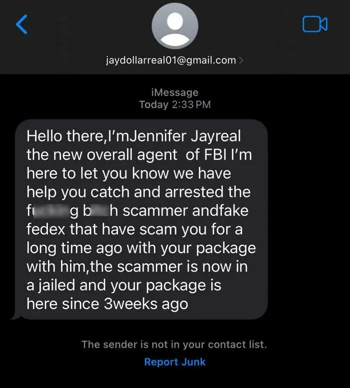 Scammer Getting Slightly More Creative