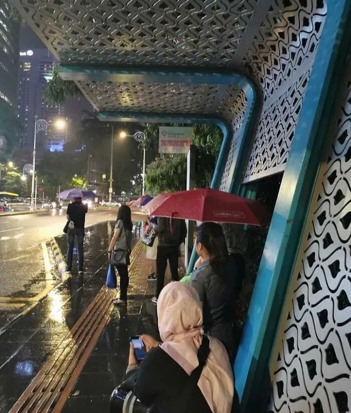 Esta parada de autobús en Malaysia