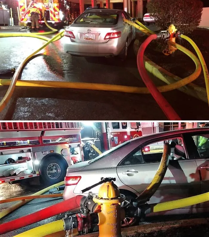 Por qué no hay que aparcar frente a una boca de incendios