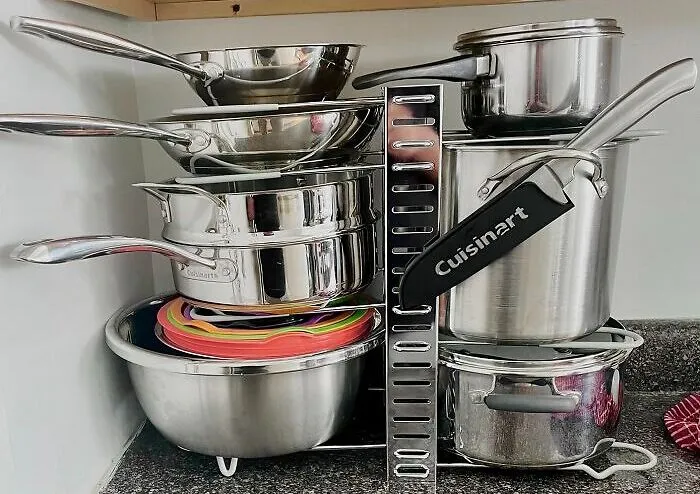 Tame The Kitchen Chaos With The <a Style="Display:inline;" Href="Https://Www.amazon.com/Ordora-Pots-Pans-Organizer-Lightweight/Dp/B0cnkfmv53?ie=utf8&th=1&linkcode=ll1&tag=bppear-20&linkid=dc8888a85afe5831a8934c40f4e3b3b9&language=en_us&ref_=as_li_ss_tl" Target="_blank"><span Style="Font: Inherit; Color: #d74b1f;"> Pots And Pans Organiser</Span> That's Stacking The Odds In Your Favour