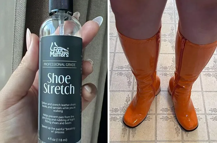 Give Your Shoes Some Breathing Room With The <a Style="Display:inline;" Href="Https://Www.amazon.com/Footmatters-Professional-Boot-Stretch-Spray/Dp/B00nlm8el6?ie=utf8&linkcode=ll1&tag=bporange-20&linkid=6b199b721e05f8e4ba4363845d3805aa&language=en_us&ref_=as_li_ss_tl" Target="_blank"><span Style="Font: Inherit; Color: #d74b1f;"> Boot & Shoe Stretch Spray</Span> That Helps You Step Into Comfort