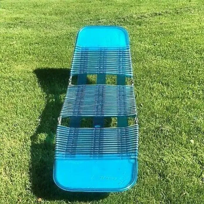Beach Chairs From The 80s. Get A Tan And First Degree Burns At The Same Time