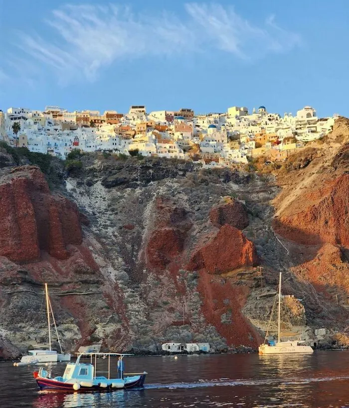 Santorini desde el mar