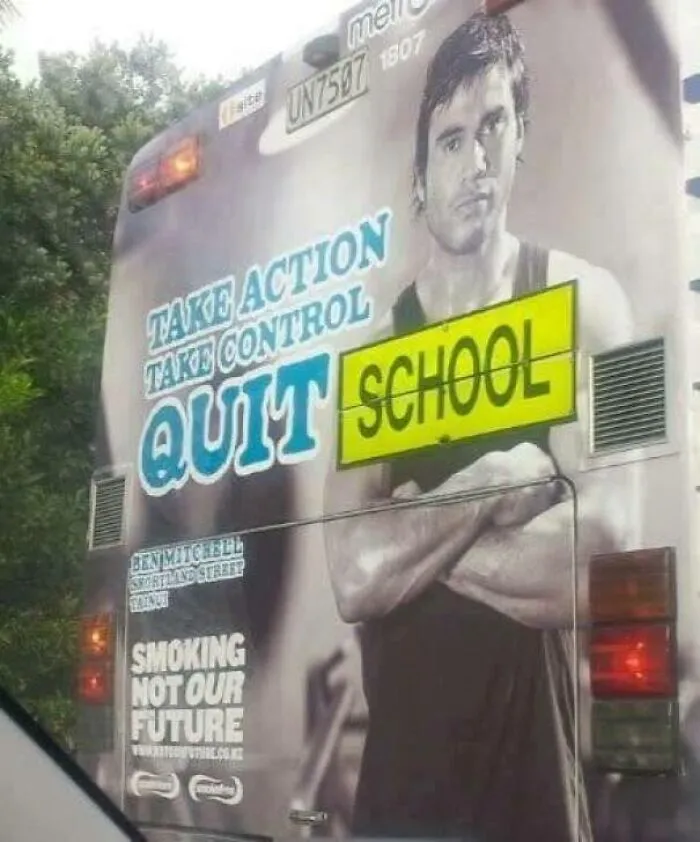A Graphic Design Fail? This Bus