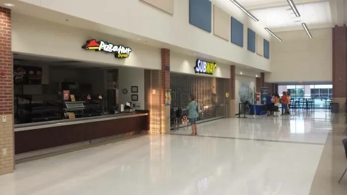 So When Did Public High School Cafeterias Start Looking More Like Mall Food Courts? (Byron Nelson Hs, Tx)