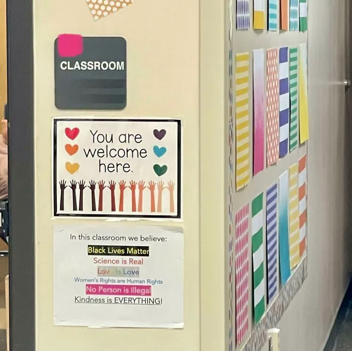 Refreshing Signs Posted Outside Some Of My Sons Public Elementary School Classrooms