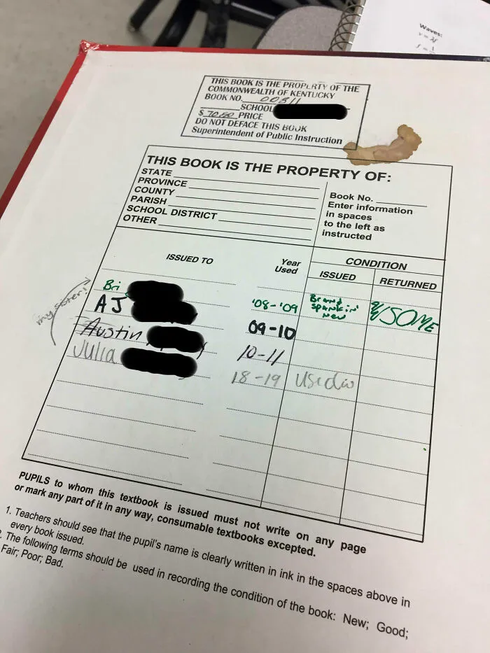 My Little Sister Ended Up Getting The Same Physics Book I Had In High School, 10 Years Later