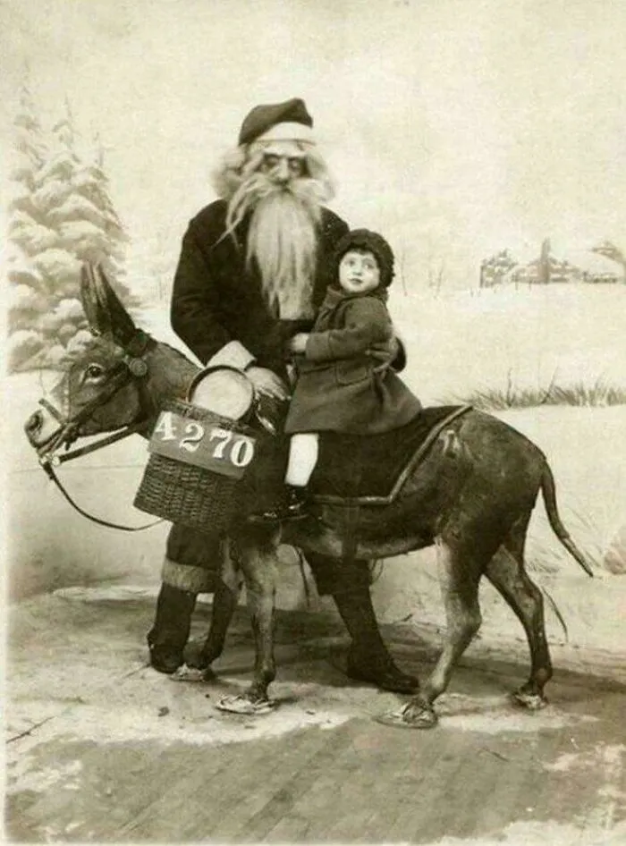 Con Papá Noel, 1920