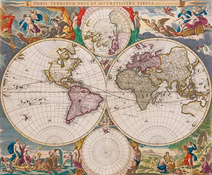 Nicolaes Visscher Map, 1658