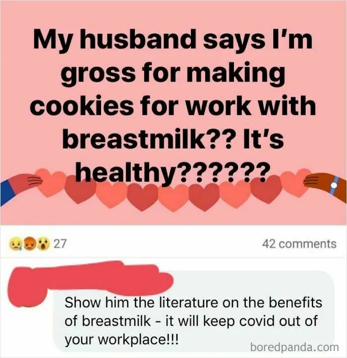 It’s Gross, Karen. I’m Also Pretty Certain It’s Illegal To Feed Unsuspecting People Your Bodily Fluids
