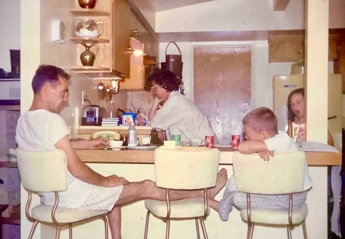 My Family Before An Early Start To Our Vacation, 1963