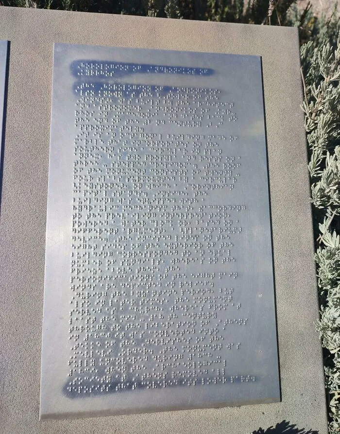 Texto en Braille demasiado largo