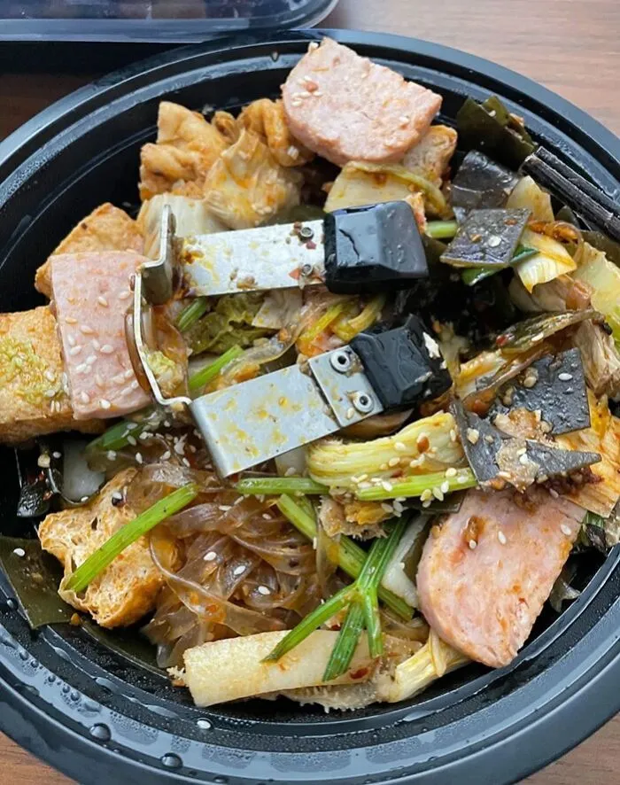 I Ordered Some Food For Delivery Today (In Sf) And There's A Massive Metal Handle In My Food. Got A Partial Refund From Doordash