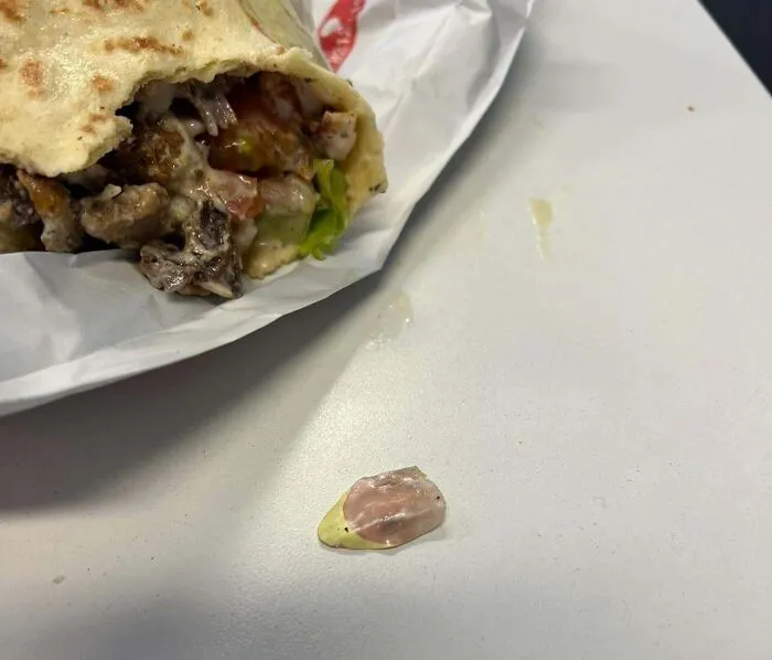 Found A Fake Nail In My Yiros