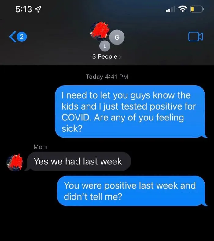 My Mother-In-Law Gave Us All Covid. Tested Positive And Never Told Us