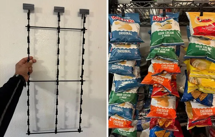 Chips Ahoy! This <a Style="Display:inline;" Href="Https://Www.amazon.com/Ds-Display-Store-Concession-Merchandising/Dp/B0bpt6lby8?ie=utf8&th=1&linkcode=ll1&tag=bpaxolotl-20&linkid=908e553f9c55cee528380a8aa45370cb&language=en_us&ref_=as_li_ss_tl" Target="_blank"><span Style="Font: Inherit; Color: #d74b1f;"> Hanging Potato Chip Bag Holder </Span> Clears Pantry Clutter, One Delicious Bag At A Time
