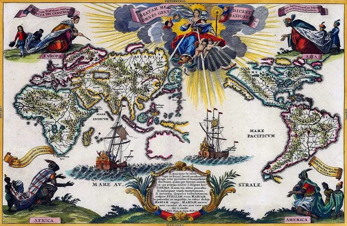 World Map, 1700