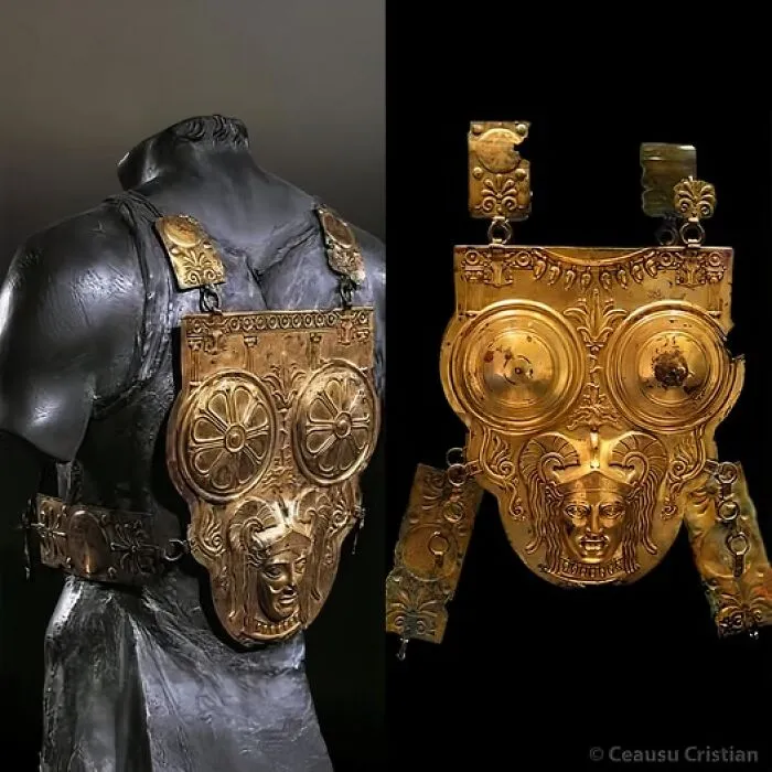 This Golden Bronze Breastplate From The 3rd Century Bc Looks Like Something Straight Out Of A Myth