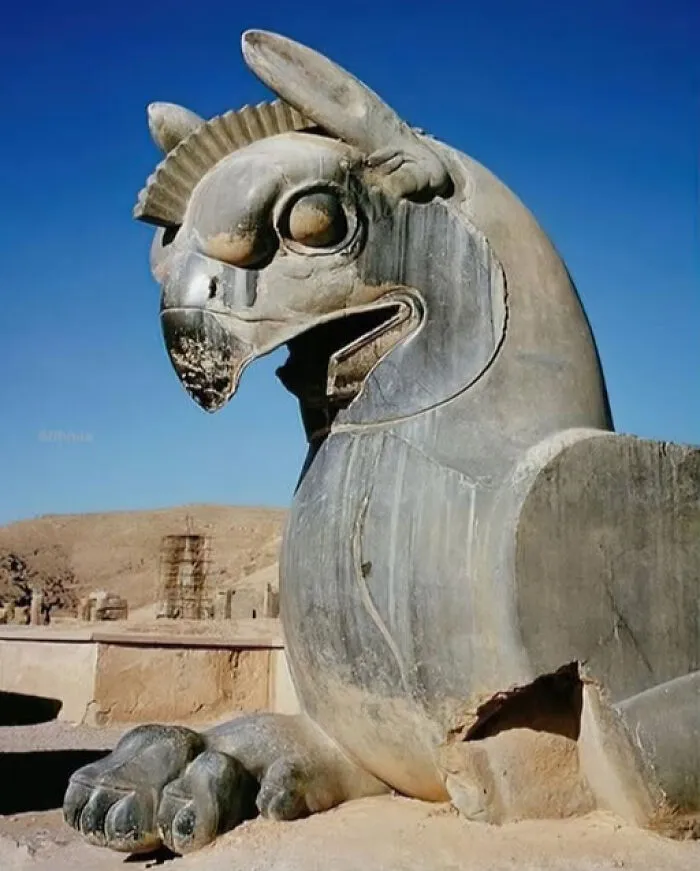 An Exemplary Manifestation Of Ancient Craftsmanship Is The Giant Griffin Of Persepolis, Located In Iran, Which Dates Back To The Period Between 516 And 465 Bc