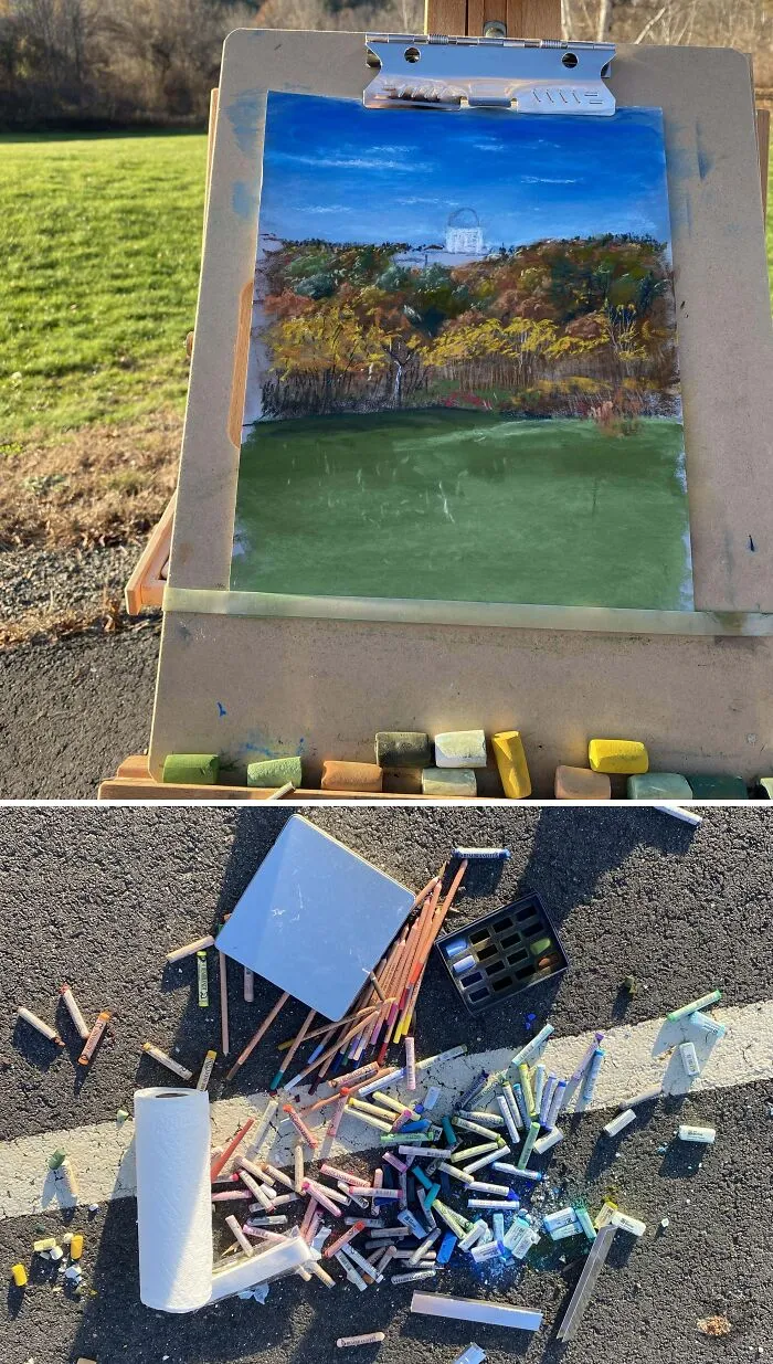 Thought I’d Take Advantage Of The Nice Weather And Do A Little Painting