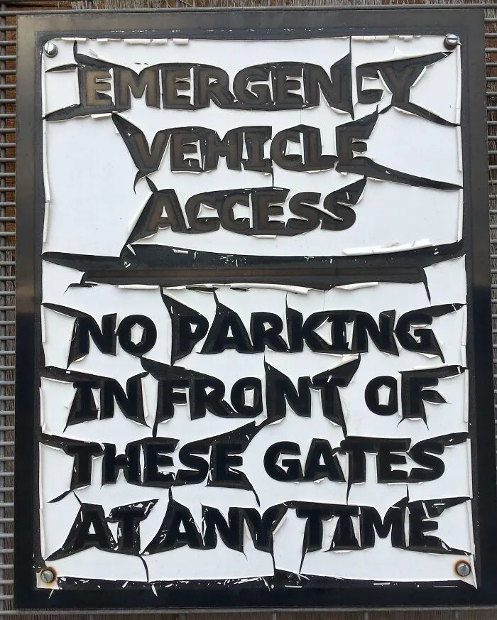 The Way The Sun Has Weathered This Sign So It Looks Like Its Heavy Metal Style