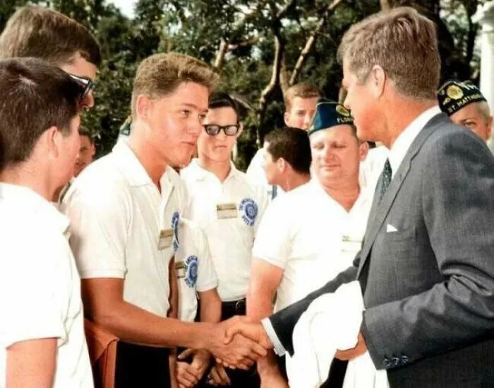 A Young Bill Clinton Meets President John F Kennedy In 1963
