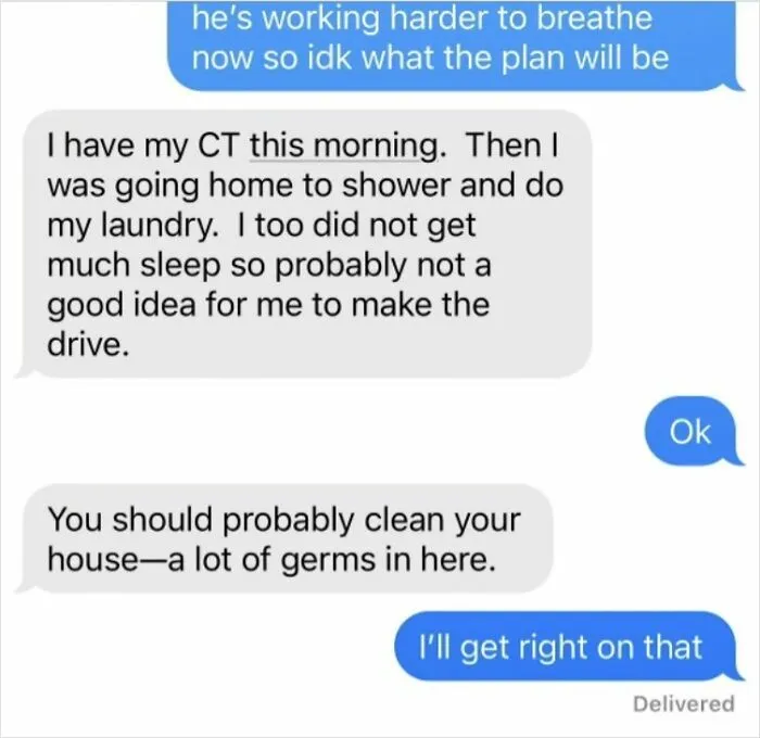 This Text From My Mil To My Wife While House Sitting For Us While Our Sons In The Hospital