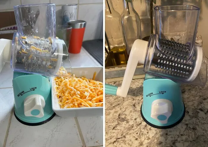 Grate Expectations? Meet This <a Style="Display:inline;" Href="Https://Www.amazon.com/Home-Handheld-Vegetables-Shredder-Stainless/Dp/B08lkwv4t9?ie=utf8&th=1&linkcode=ll1&tag=bpfox-20&linkid=e87e32b25c2efd00603d6b9cb126909a&language=en_us&ref_=as_li_ss_tl" Target="_blank"><span Style="Font: Inherit; Color: #d74b1f;"> Rotary Cheese Grater </Span> That's A Gouda Way To Shred The Competition And Some Serious Cheese