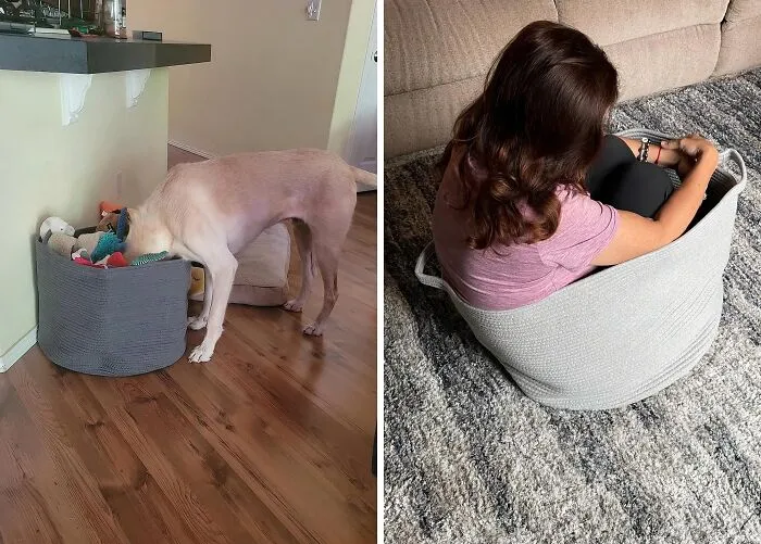  A Chic <a Style="Display:inline;" Href="Https://Www.amazon.com/Megasket-Storage-Blanket-Baskets-Organizing/Dp/B0cdrbwd6b?ie=utf8&th=1&linkcode=ll1&tag=bpeagle-20&linkid=033cffe8250ac62d6c9c6aef37191924&language=en_us&ref_=as_li_ss_tl" Target="_blank"><span Style="Font:inherit;color:#d74b1f;"> Storage Basket</Span> Does Double Duty: It Looks Pretty While Keeping All Your Chaos Contained