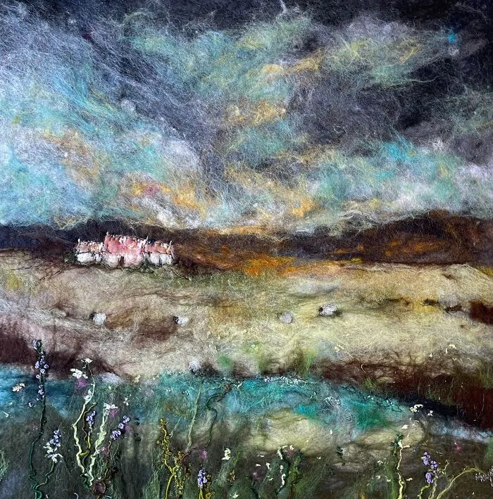 42 Incredible Artworks Of Various Scenery Felted By This Artist