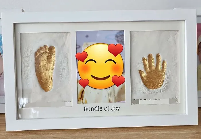 Preserve Those Tiny Hands And Feet Before They’re Big Enough To Raid Your Snacks With This <a Style="Display:inline;" Href="Https://Www.amazon.com/Baby-Hand-Footprint-Kit-Personalized/Dp/B0cf9cbrwr?ie=utf8&th=1&linkcode=ll1&tag=bpdeer-20&linkid=d6894c85cde4fbc4c3fe549990e4d557&language=en_us&ref_=as_li_ss_tl" Target="_blank"><span Style="Font: Inherit; Color: #d74b1f;"> Framed Baby Hand And Foot Clay Print Kit </Span>— Because You’ll Miss These Days (Probably)
