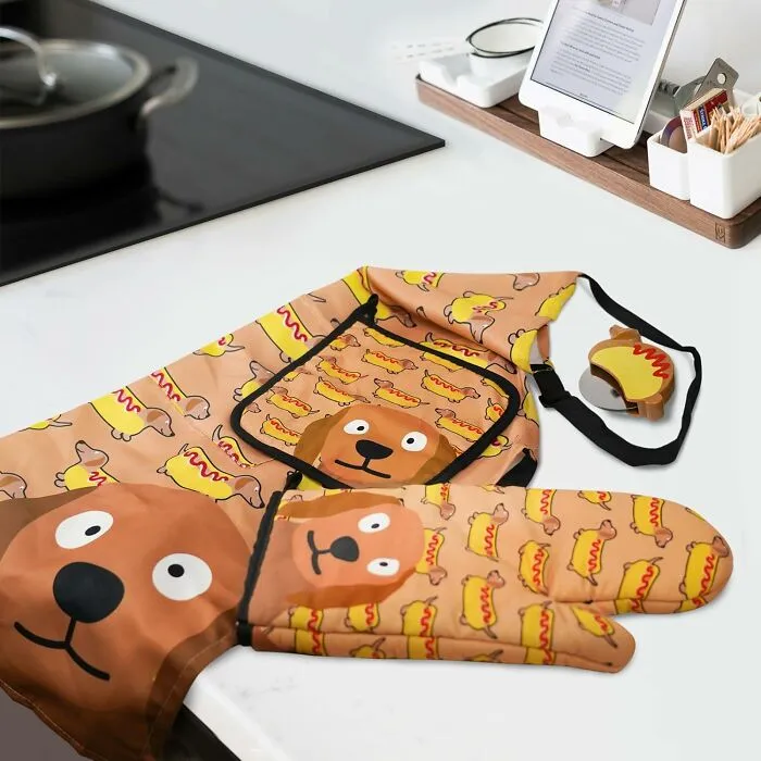 Can You Even Go On Cooking If You Don't Own This Adorable <a Style="Display:inline;" Href="Https://Www.amazon.com/Dachshund-Stainless-Steel%ef%bc%8cfunny-Accessories-Creative/Dp/B0d6yxpxzz?th=1&linkcode=ll1&tag=bpostrich-20&linkid=c247ae4ea3cd9e16ea85007db30e781f&language=en_us&ref_=as_li_ss_tl" Target="_blank"><span Style="Font:inherit;color:#d74b1f;"> Hot Dog Pizza Slicer And Apron Set</Span> 