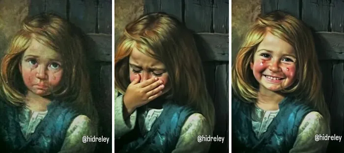 What If Bragolin’s Crying Children Smiled? I Used AI to Find Out (16 Pics)