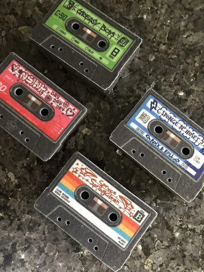 Clean Up Gets A Rewind With These <a Style="Display:inline;" Href="Https://Www.amazon.com/Genuine-Fred-Sponges-Assorted-5280879/Dp/B09p21ssjx?ie=utf8&linkcode=ll1&tag=bprooster-20&linkid=a88fc667c3da229eed840224dd8ea70d&language=en_us&ref_=as_li_ss_tl" Target="_blank"><span Style="Font: Inherit; Color: #d74b1f"> Mix Tape Sponges</Span> That Are All About Dishwashing Like It's 1995 Because With These Sponges, Your Kitchen Just Got A Whole Lot More Nostalgic And Squeaky Clean