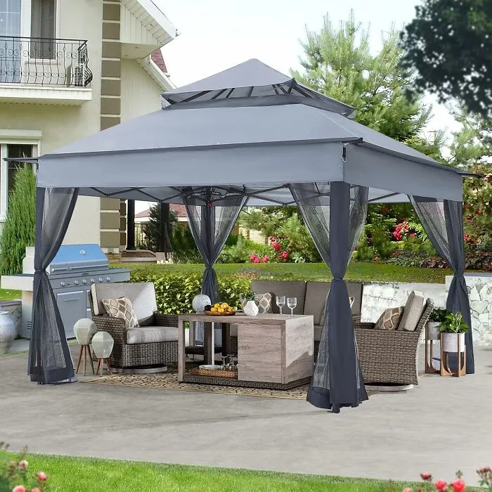 Al Fresco Just Got A Whole Lot More Appealing With The <a Style="Display:inline;" Href="Https://Www.amazon.com/Dp/B0cldhjmf8?ascsubtag=7839988%2c29%2c37%2cd%2c0%2c0%2c0%2c900%3a2%3b974%3a1%3b1338%3a1%2c0%2c0%2c0%2c0&btn_ref=srctok-9d66c0e044290754&th=1&linkcode=ll1&tag=bpparrot-20&linkid=bd27b5bb06639b2cc75d9378807be67a&language=en_us&ref_=as_li_ss_tl" Target="_blank"> <span Style="Font: Inherit; Color: #d74b1f;"> Pop-Up Gazebo With A Mosquito Net </Span> - The Ultimate Haven For Outdoor Relaxation, Minus The Unwanted Buzzkills