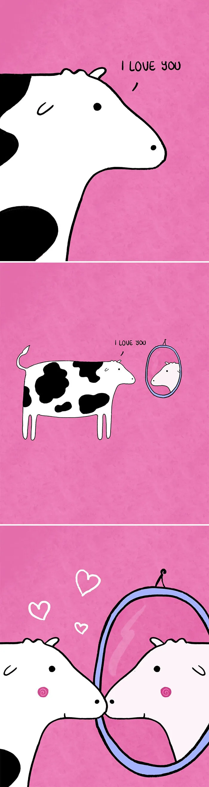 29 Relatable, Silly, And A Little Unhinged Illustrations Of Cows, Created By This Artist