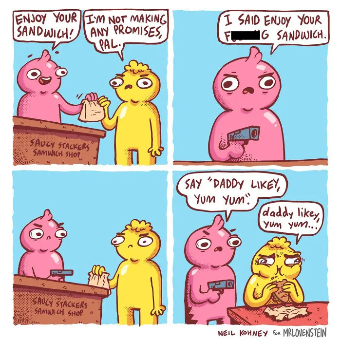 These 19 Comics From "The Other End" Are So Darkly Funny, They’re Actually Relatable