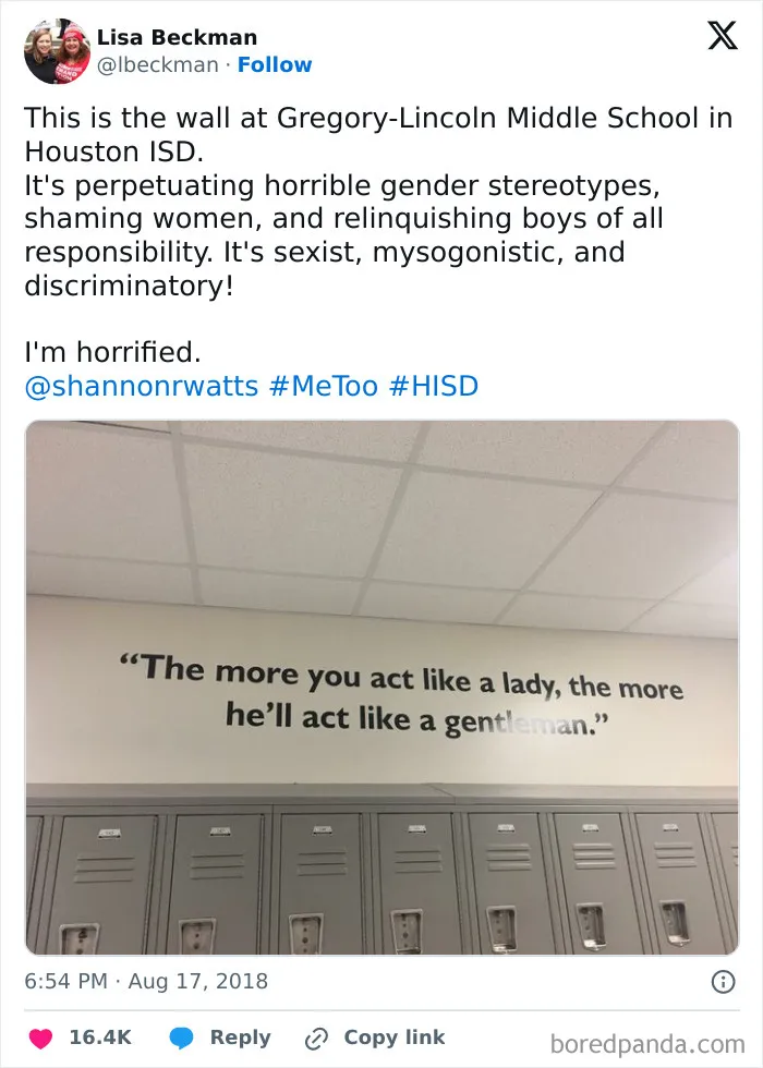 A Quote Painted Above Lockers At A Houston, Texas Isd Elementary And Middle School