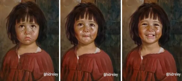 What If Bragolin’s Crying Children Smiled? I Used AI to Find Out (16 Pics)