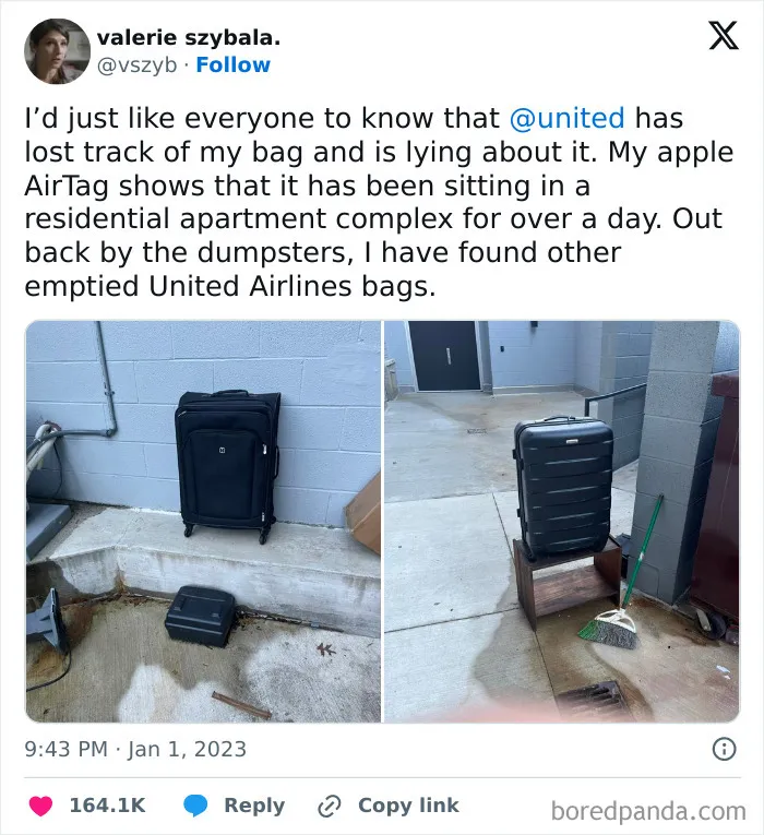 When United Airlines Can't/Won't Tell A Customer Where Their Missing Luggage Is