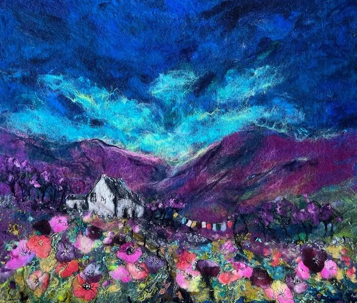 42 Incredible Artworks Of Various Scenery Felted By This Artist