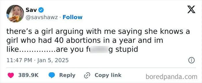 Tweet expressing frustration over misinformation about girls.