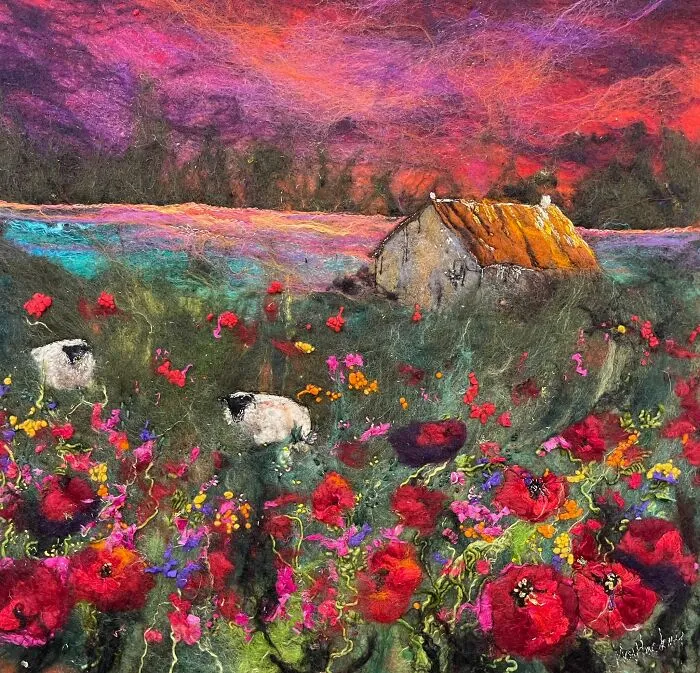 42 Incredible Artworks Of Various Scenery Felted By This Artist