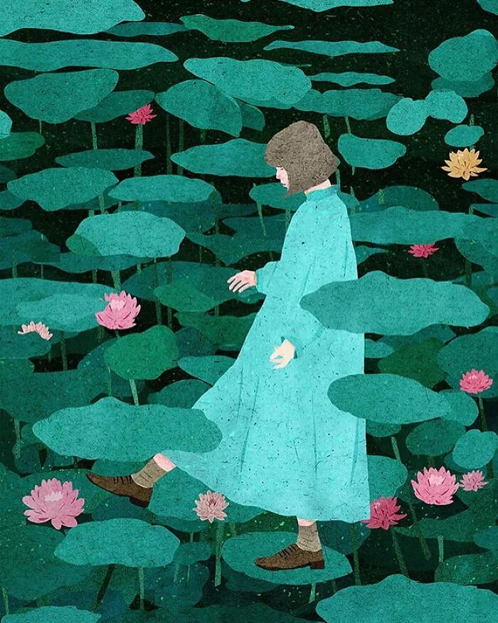 50 Dreamy, Flower-Infused Illustrations That Might Soothe Your Soul, Created By Xuan Loc Xuan