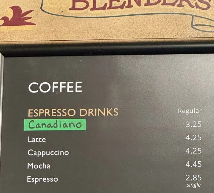 El café "americano" es ahora "canadiano"