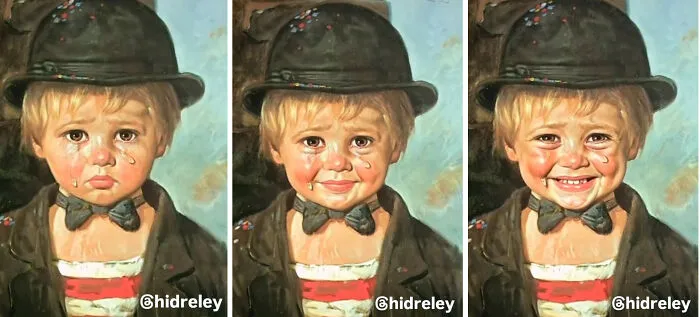 What If Bragolin’s Crying Children Smiled? I Used AI to Find Out (16 Pics)